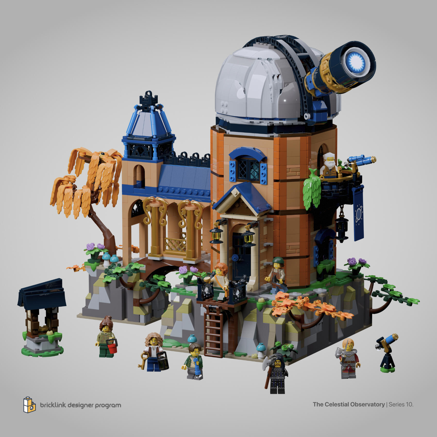 THE CELESTIAL OBSERVATORY LEGO Model Design Bricklink Designer Program